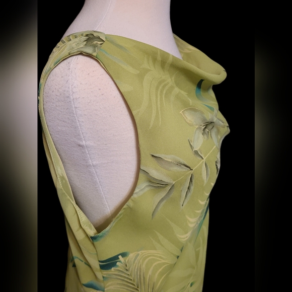 NWT Donna Ricco size 14 lime green 2 piece top & skirt - Picture 12 of 15